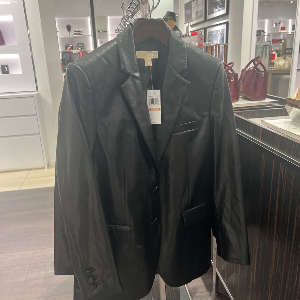 Leather jacket. New with tags. All sizes.